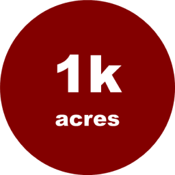 1,000 acres